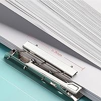 Vista 4 de Carpeta A4 sin perforaciones con abrazadera de acción de resorte, clips fuertes, carpeta de archivos para oficina, comercial, escuela, documentos