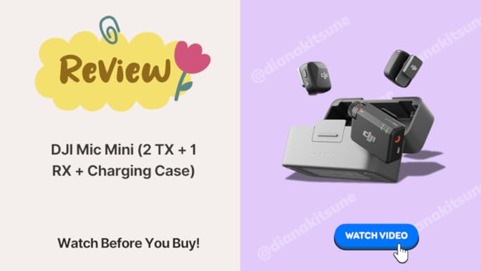 Amazon.com: DJI Mic Mini (2 TX + 1 RX + Charging Case
