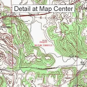 Amazon.com : USGS Topographic Quadrangle Map - Jasper, Alabama (Folded ...