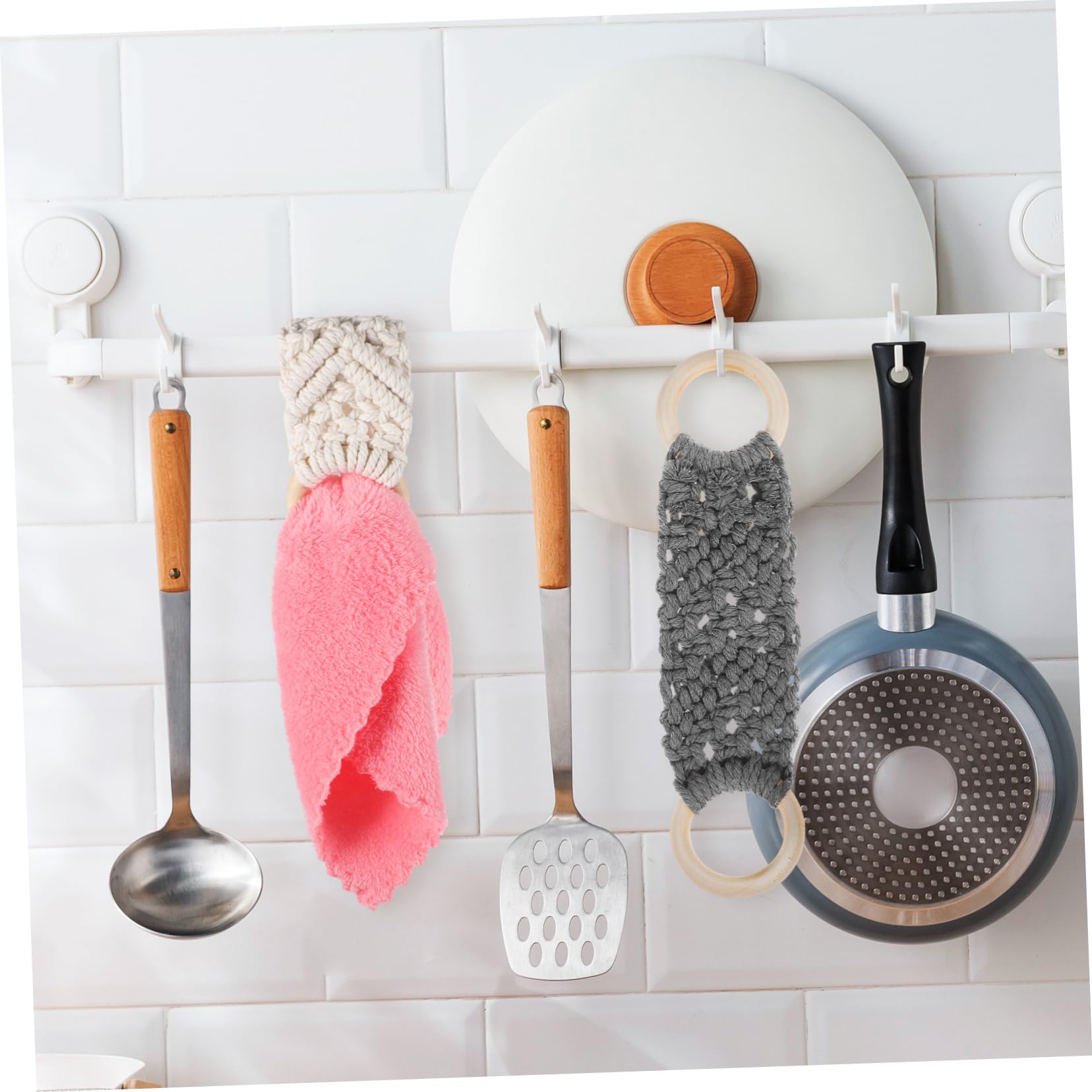 Tredoni 2 Pinzas Para Toallas De Té, Soporte Para Colgar De