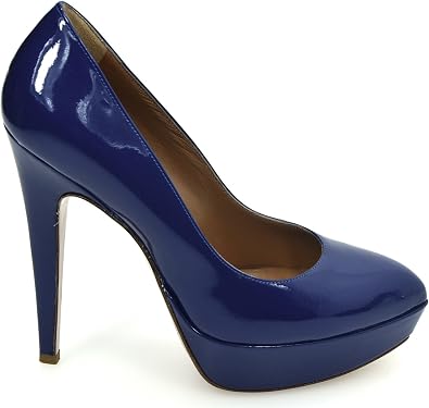 decolléte blu elettrico scollo a V