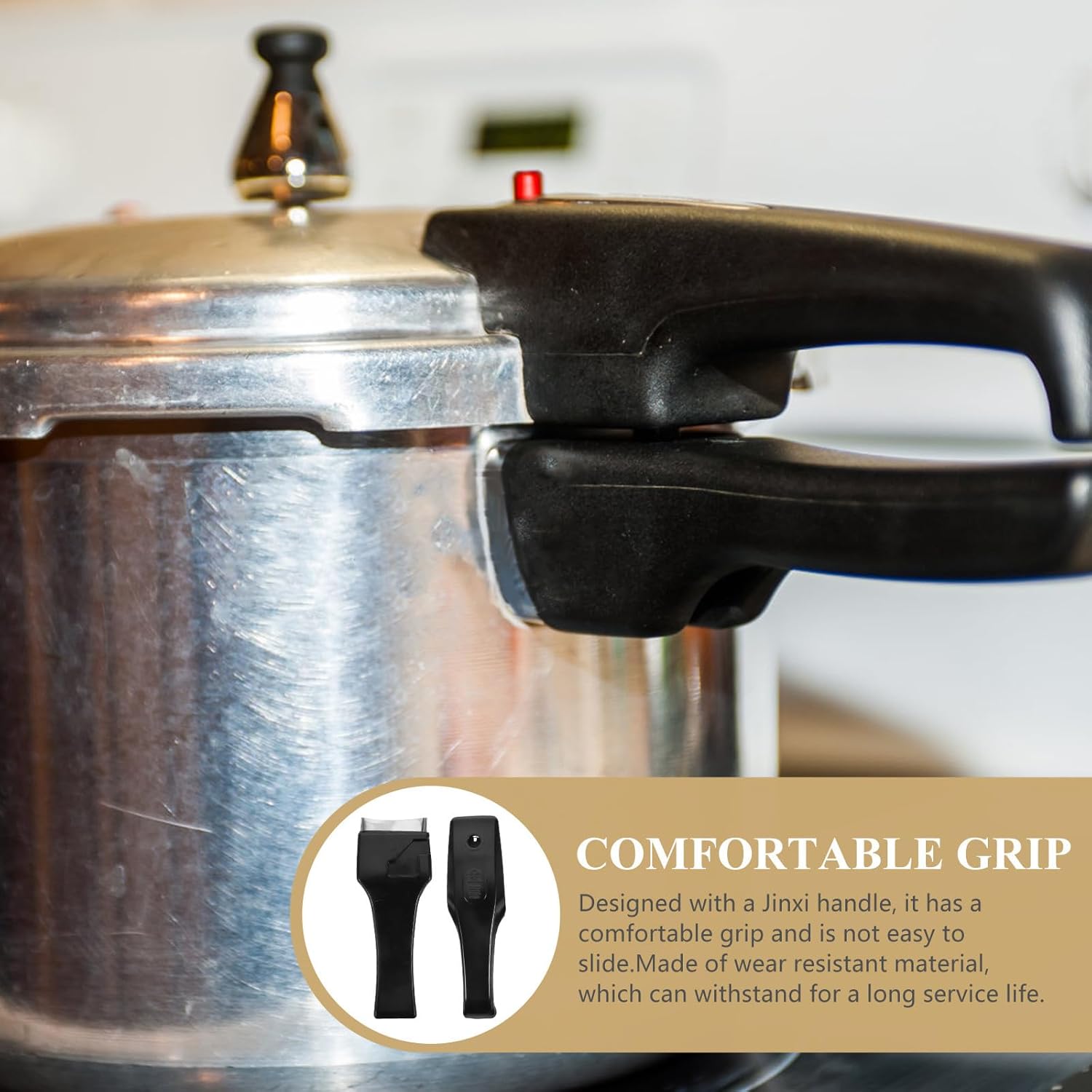 Pressure Cooker Handle Replacement Universal Pot Handle Grip Ergonomic Design for Kitchen Use Comfortable Heat-Resistant Material for Pressure Cookers