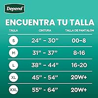 Vista 2 de Depend Fresh Protection - Pañales para adultos, ropa interior para incontinencia y pérdida de orina posparto para mujer, desechable, máxima
