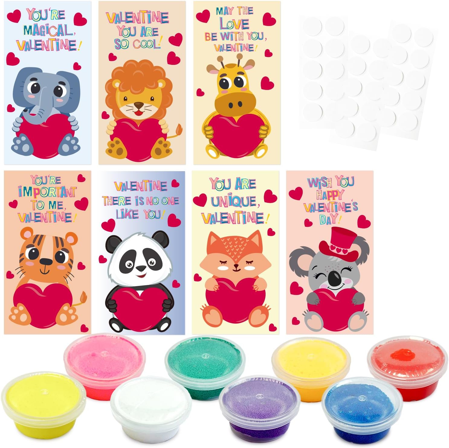 Amazon.com: Aviski 32 Pack Valentines Day Cards for Kids with Modeling ...
