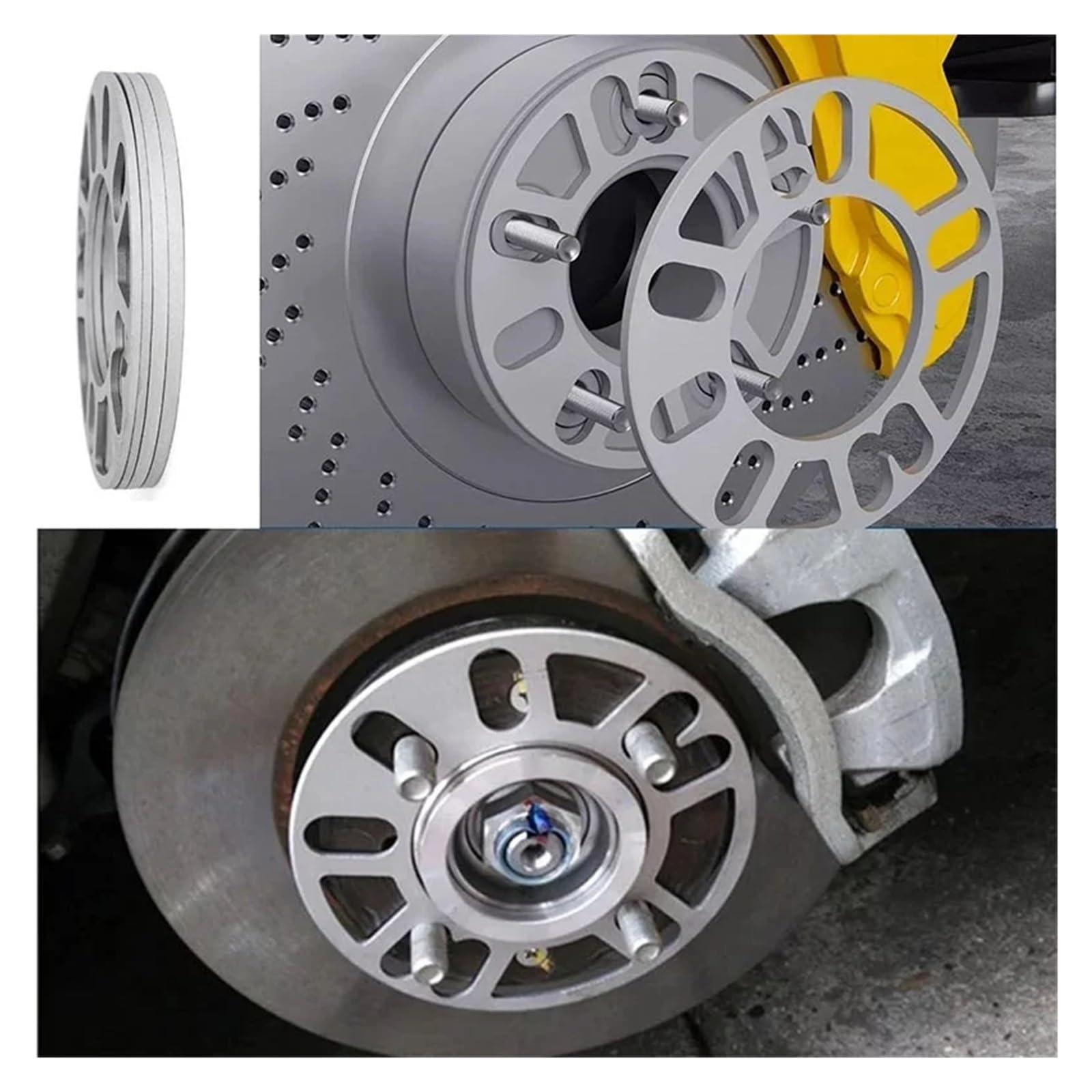 distanziali auto Distanziale per auto da 4 pezzi 3/5/6/8/10 mm | Materiale lega di alluminio 4 pezzi 3/5/6/8/10mm(10mm)
