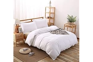 LinenHouse Premium Oversized King Duvet Cover in 120"x98" Size with Zipper Closure...