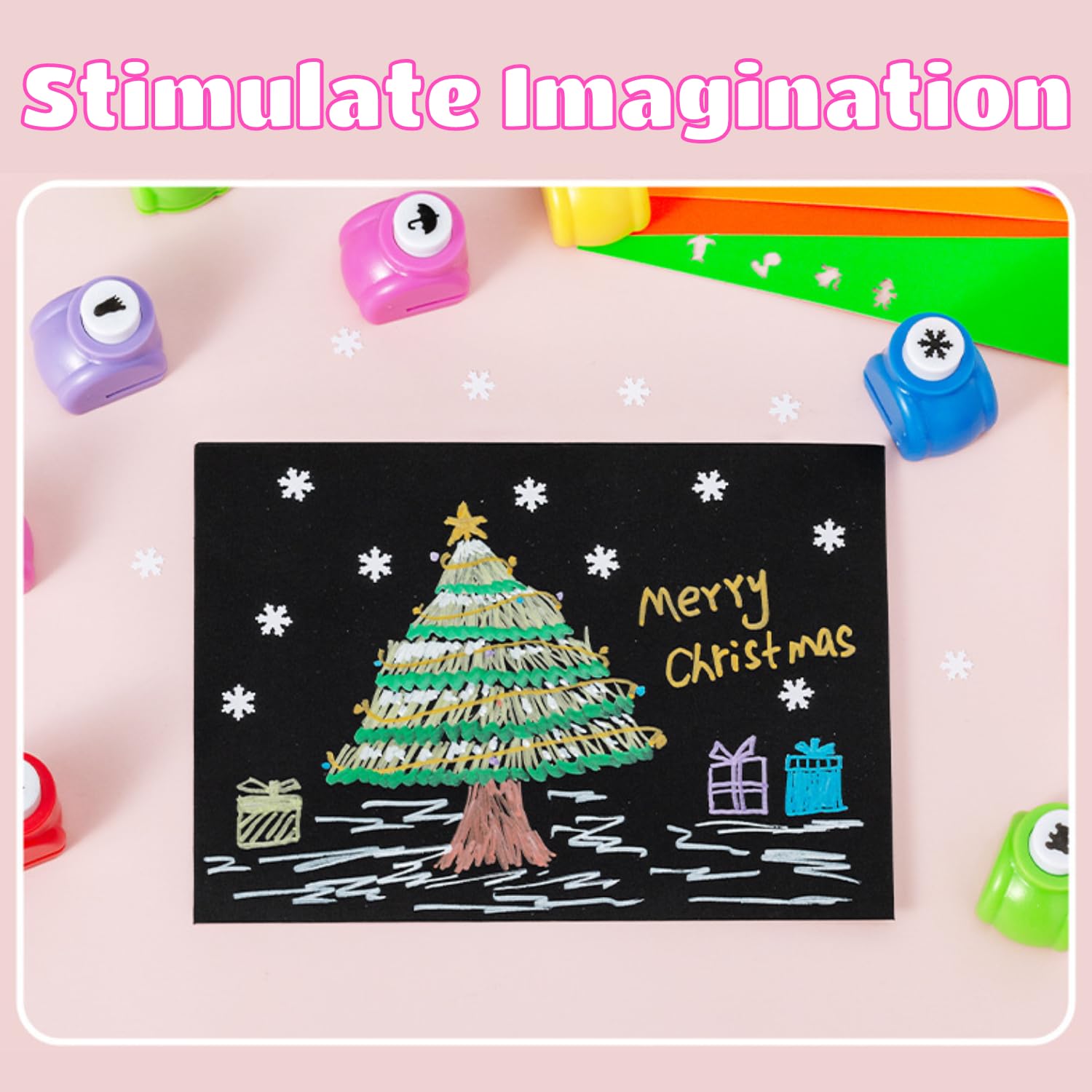 Papierstanzer, 15 Stück Motivstanzer Stanzer Set Mini Papier Ausstanzer Kinder, Motivlocher Stanzer Set für Kinder DIY Scrapbook Fotoalbum Handwerk