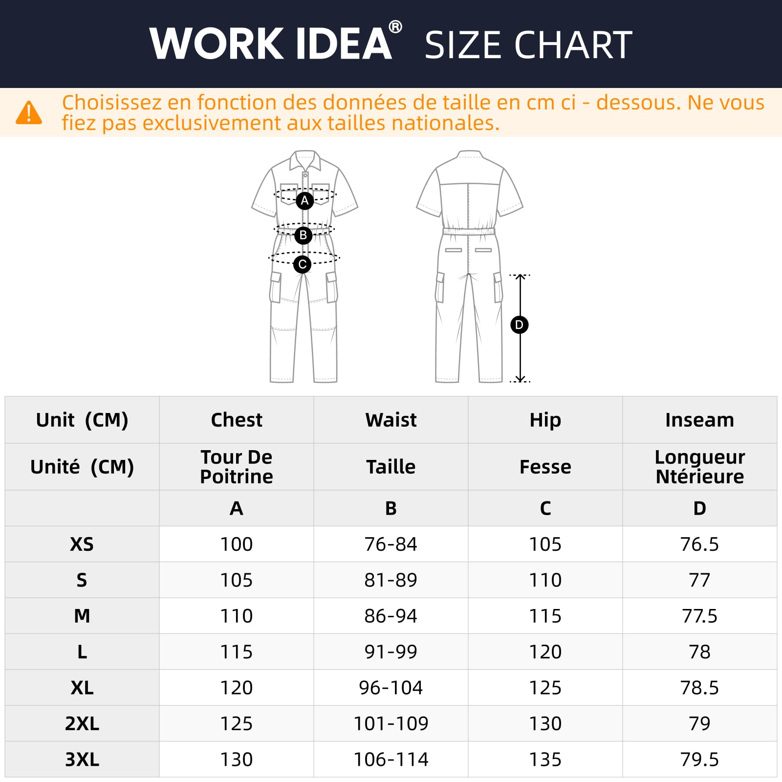 WORK IDEA Combinaison de travail de qualité supérieure pour femme : le compagnon idéal pour les constructeurs, les artisans et les bricoleurs
