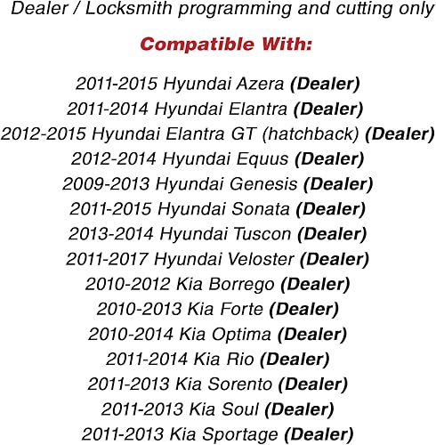 Miniatura 4 de KeylessOption Llave de coche inteligente para Hyundai Kia 95440-3X200, SY5HMFNA04 (paquete de 2)