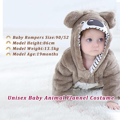 Miniatura 41 de TONWHAR Disfraz unisex de Halloween de animales para bebé y niño pequeño para otoño e invierno