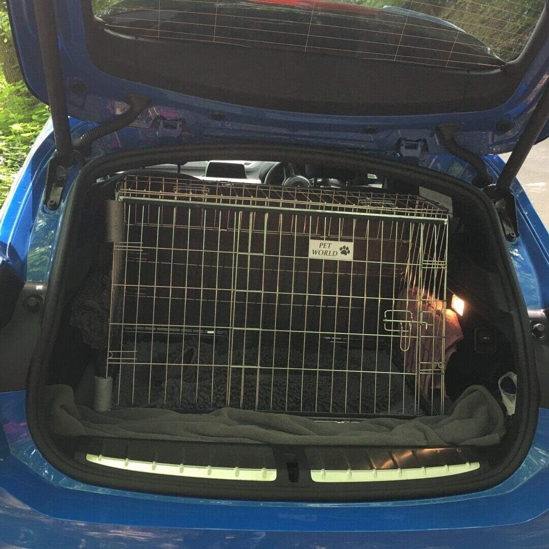 PET WORLD Kia Rio Dog Puppy Pet sloped Car travel training carrier crate,cage, Amazon.co.uk
