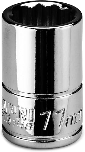 Miniatura 7 de Capri Tools CP16152 Enchufe poco profundo de 0.591 in, 14 pulg. Drive, 12 puntos, métrico