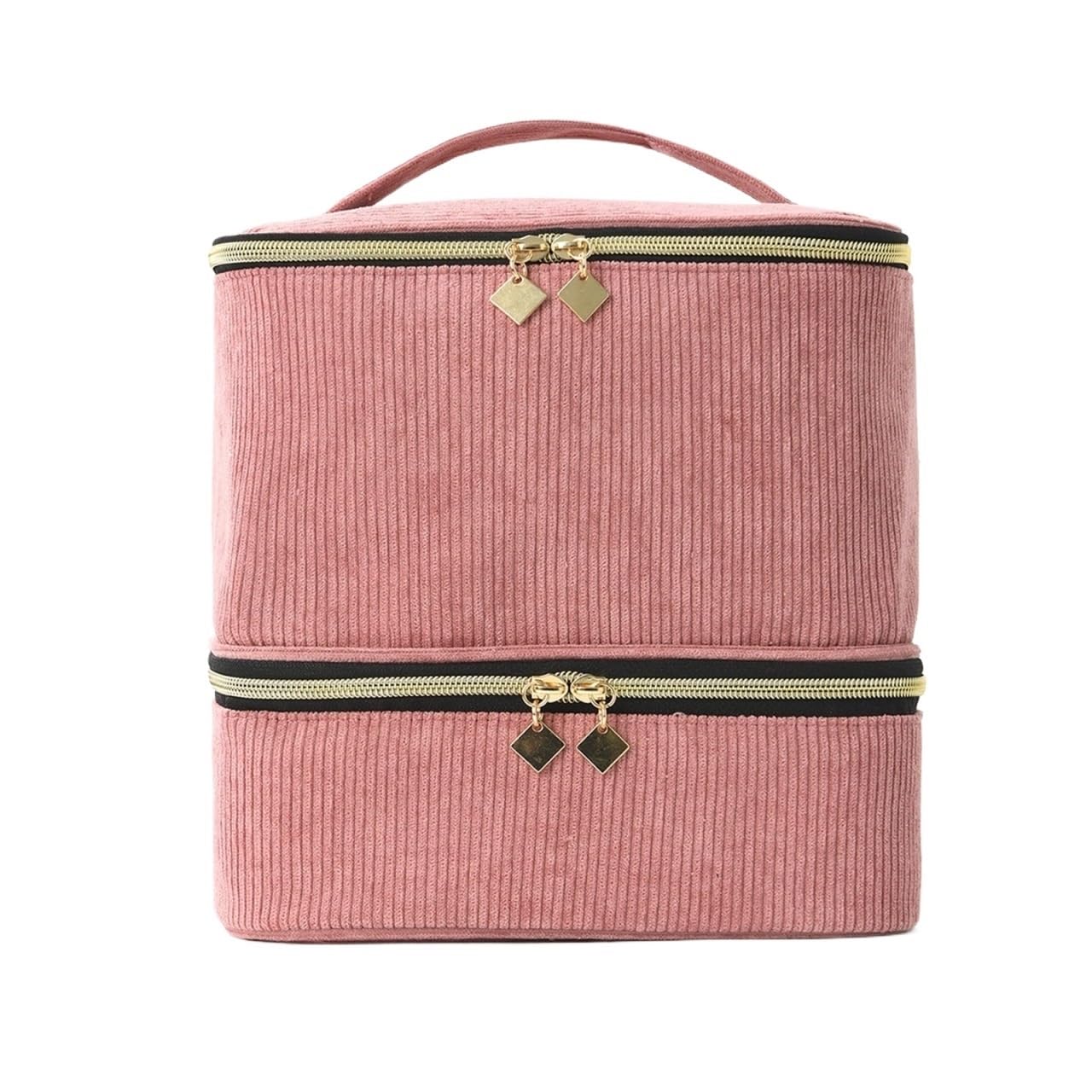 Organizator Torba Do Przechowywania Lakieru Paznokci, Mieszcząca 30 Butelek, Dwuwarstwowa Lakier Paznokci(Pink)