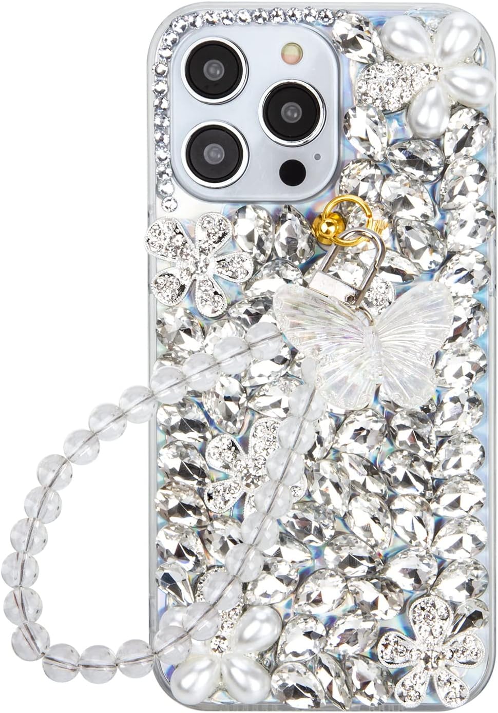iFiLOVE for iPhone 14 Pro Max Bling Case, Girls Women 3D