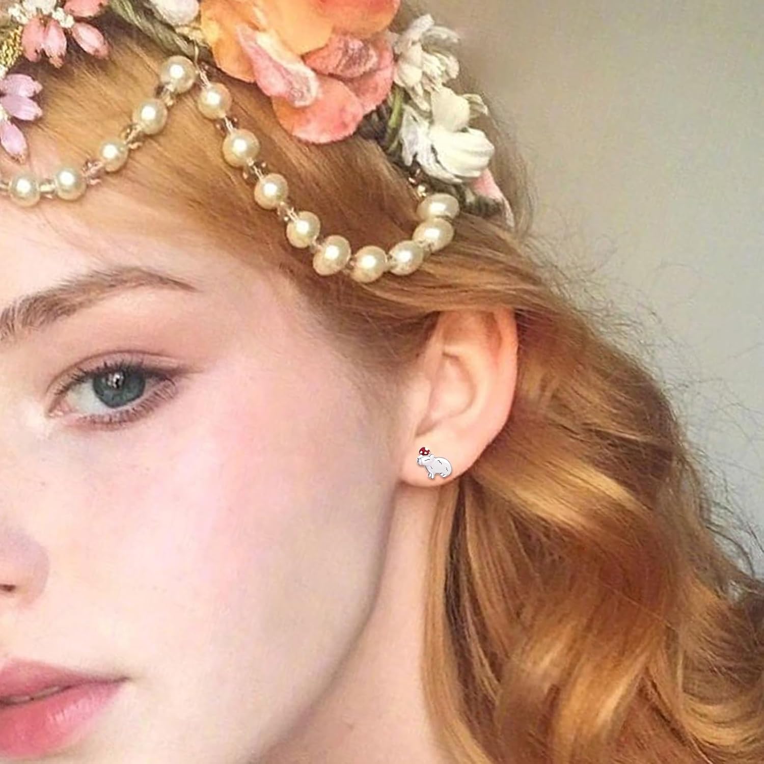 925 Sterling Silver Adorable Animal Stud Earrings for Women Hypoallergenic Cute Puppy Fox Koala Kitten Guinea Pig Highland Cow Ear Studs for Granddaughter Animal Earring Studs Jewelry Gifts for Daughter - Image 5