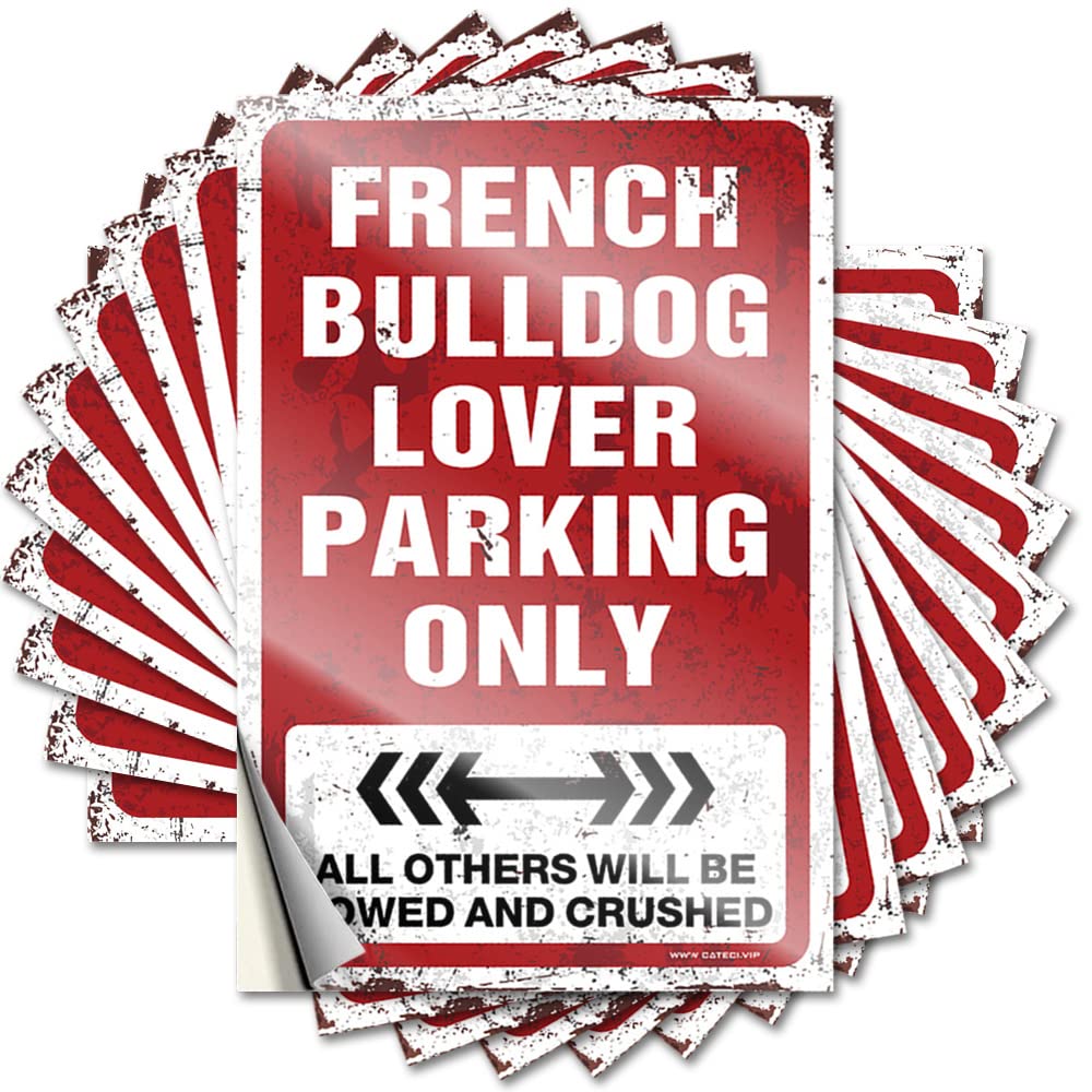 Bumper - Fuzzy Decor French Bulldog Lover Parking Only for Surf Rubber(6X9CM)