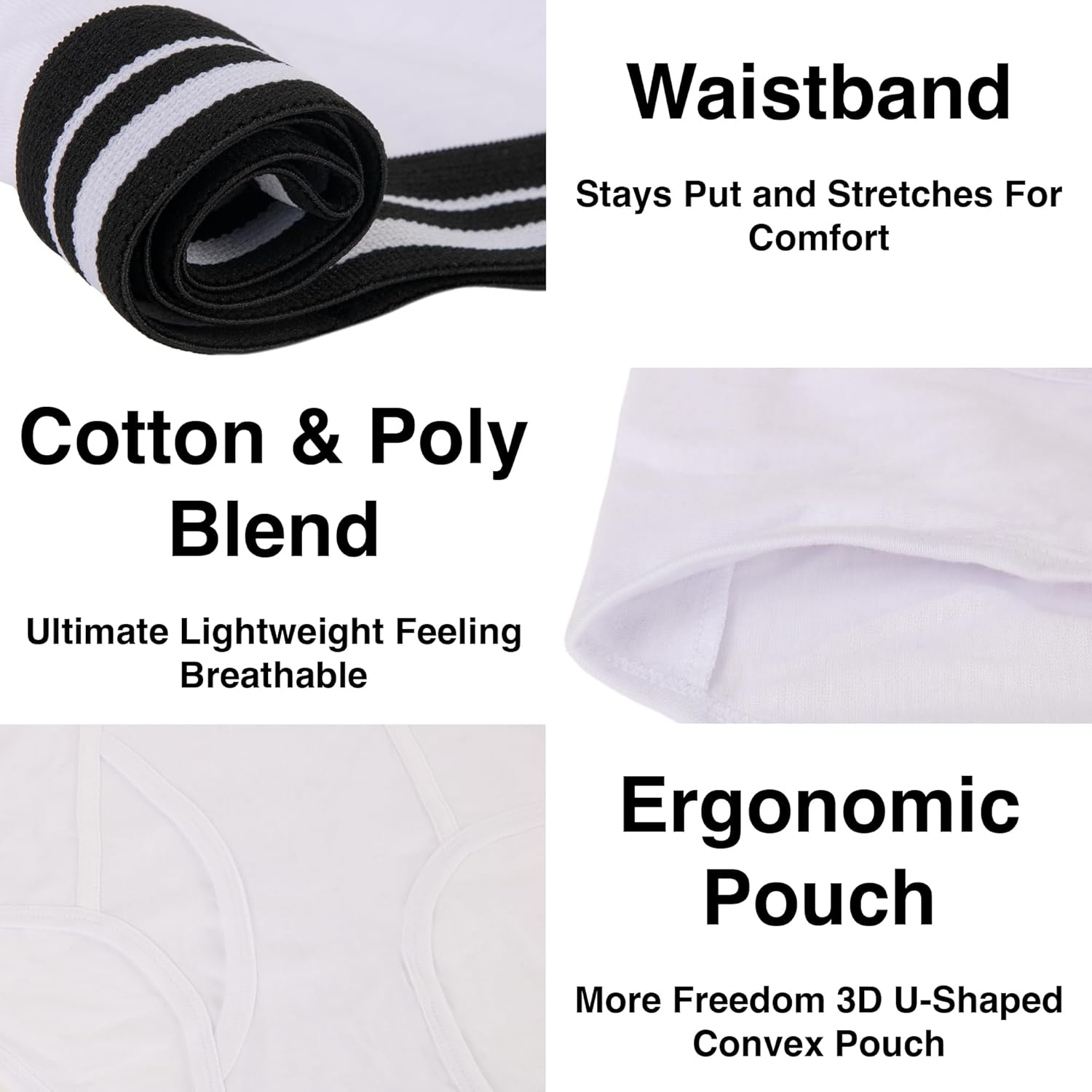 Trail maker Men’s Underwear Briefs Bulk,Cotton Polyester 50 Pack Underwear for Homeless,Disaster Relief,size S, M, L,XL - Image 3