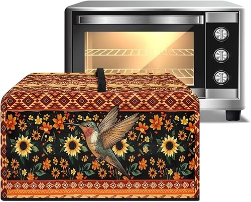 Miniatura 13 de Cubierta para horno de microondas a prueba de polvo, para encimera, freidora de aire, tostadora, horno, para decoración interior del hogar, L, 20.9