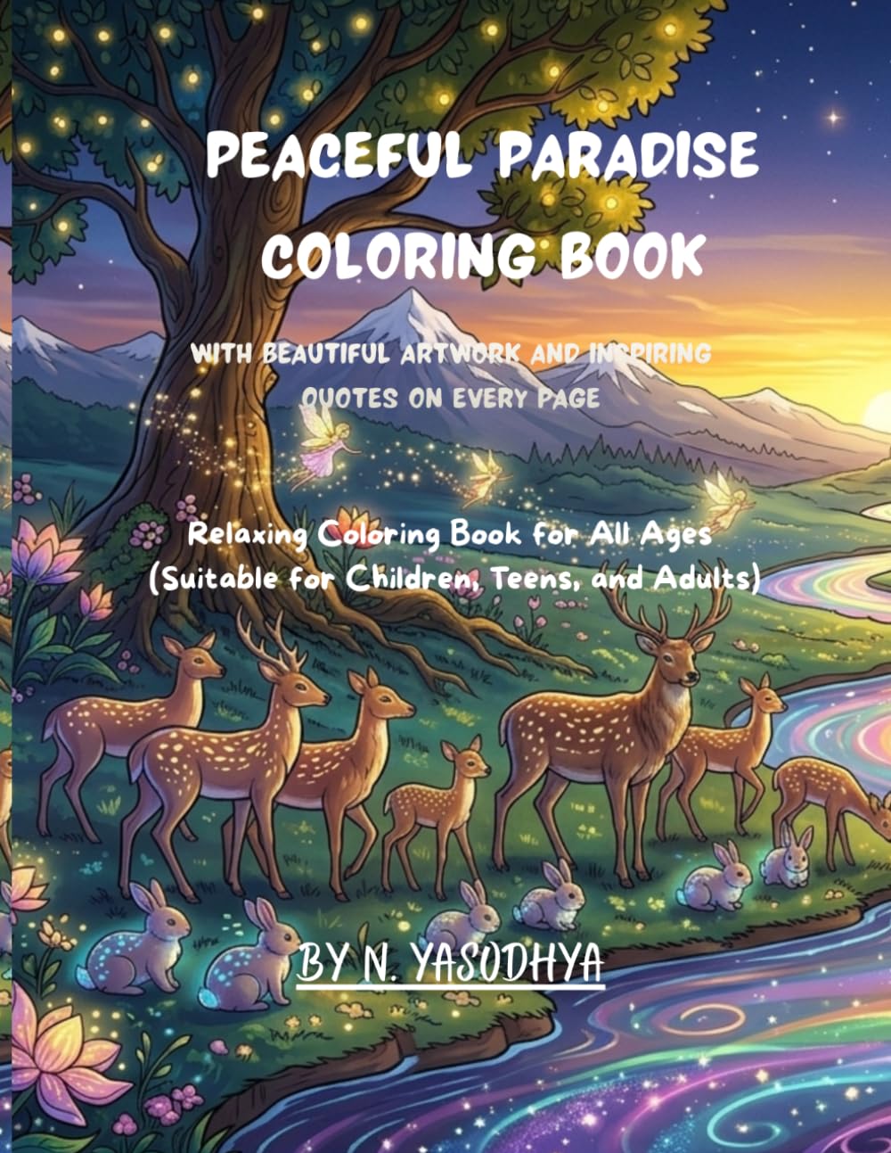 Peaceful Paradise Coloring Book