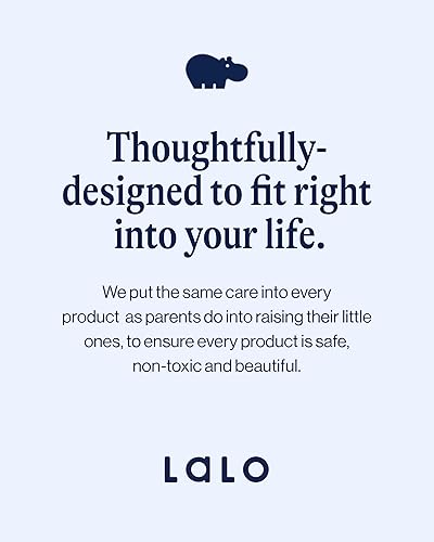 Miniatura 7 de Lalo First Bites Starting Solids - Juego de alimentación de silicona para bebés con ventosa, 2 cucharas y 1 babero, 4 piezas de suministros de