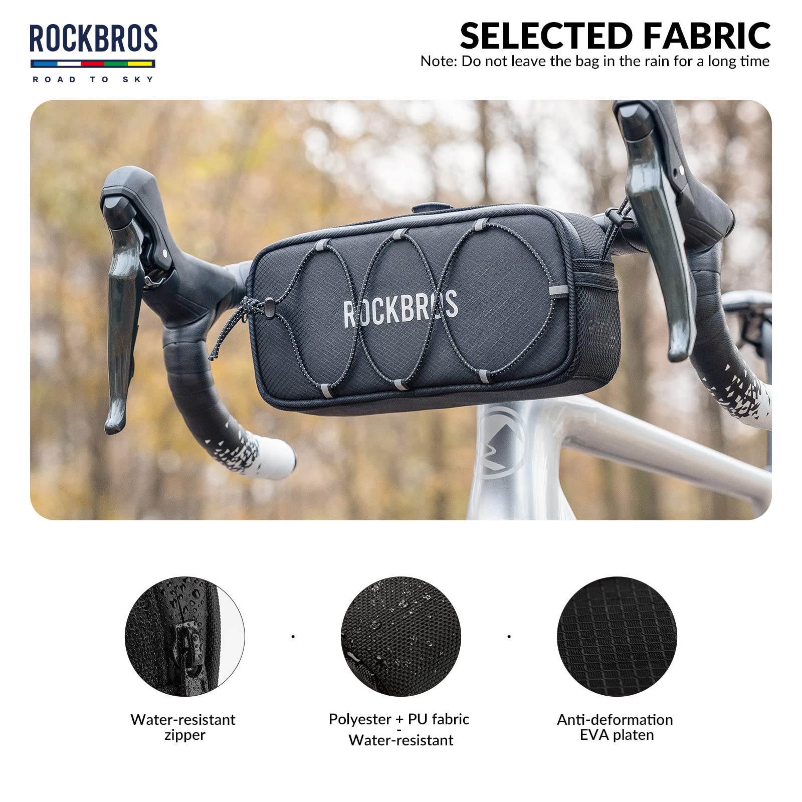 Sacoche Guidon Vélo étanche BTNEEU 9L - Multifonction Avec Bandoulière - Pour Vélo, Scooter, Moto