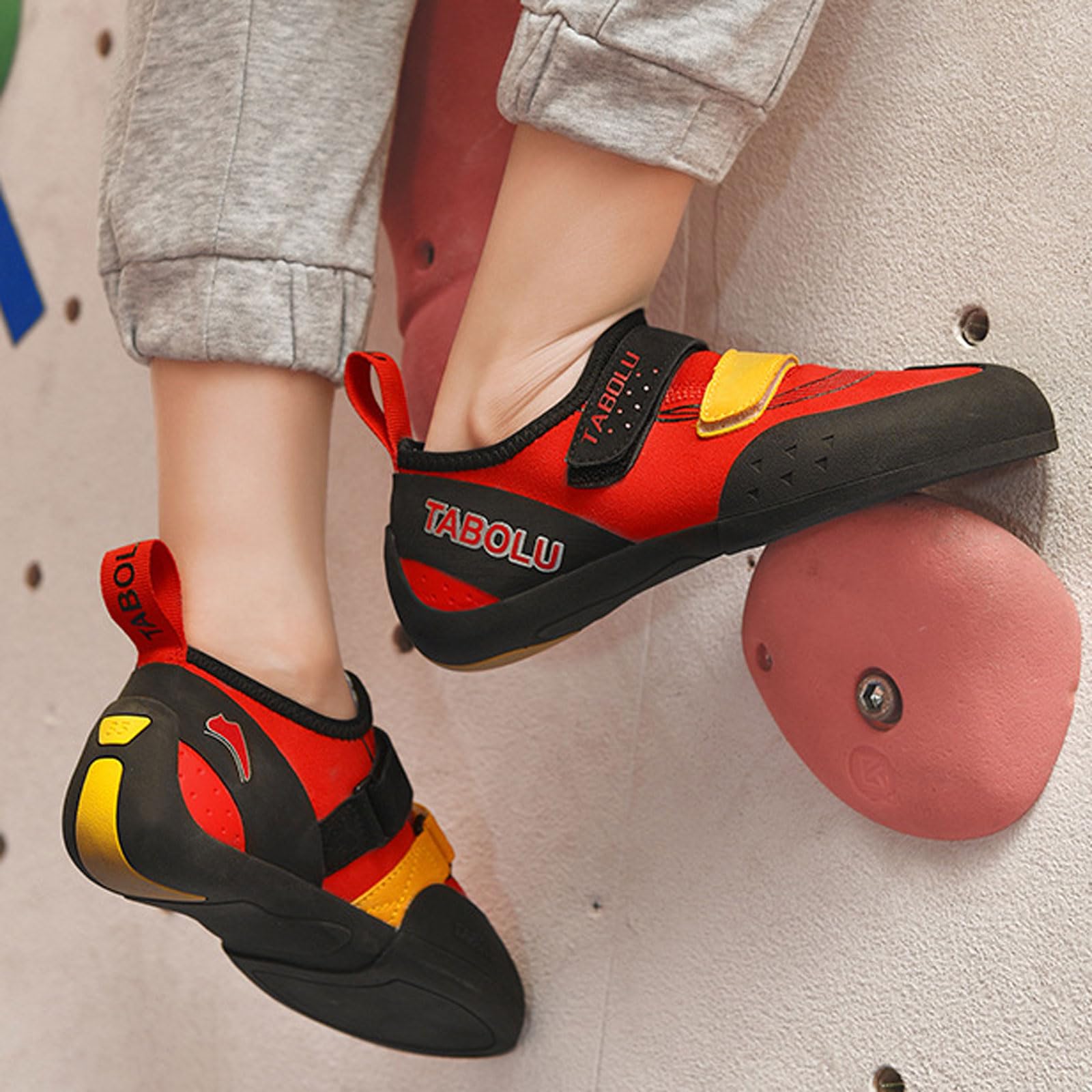 Scarpe da Arrampicata,Scarpette da Arrampicata,Scarpe da Arrampicata Gomma Antiscivolo Uomo,Scarpe Arrampicata Bambino,Traspirante,Comode,per l'Arrampicata Indoor e Outdoor