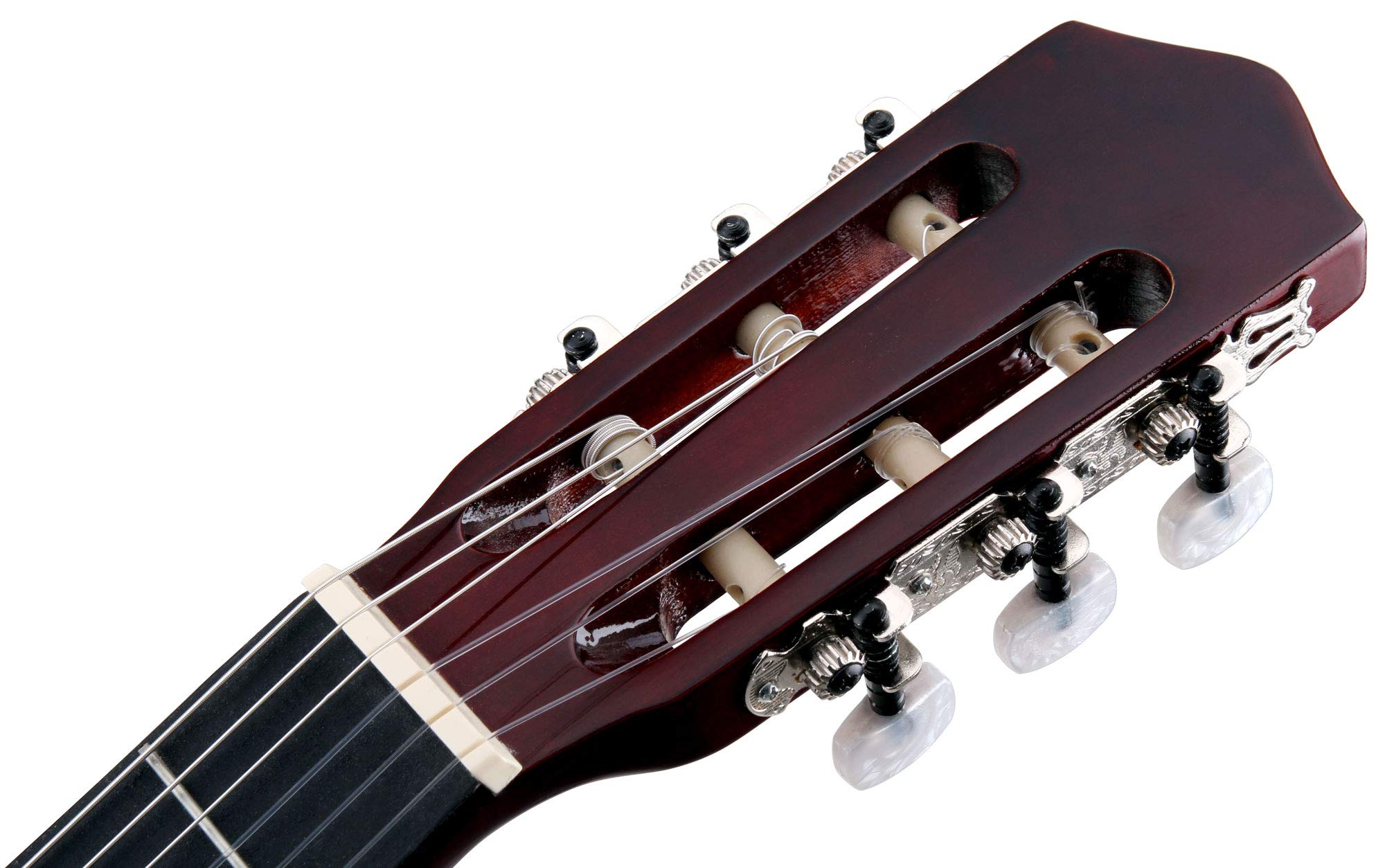 Classic Cantabile AS-861 Konzertgitarre 3/4 Starter-Set (akustische Klassikgitarre, geeignet für Kinder ab 8-11 Jahren, Tasche, Saiten, Noten, Plektren, Stimmpfeife) natur