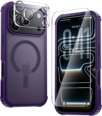 Yriklso for iPhone 17 Pro Max Case, Compatible with MagSafe, Purple