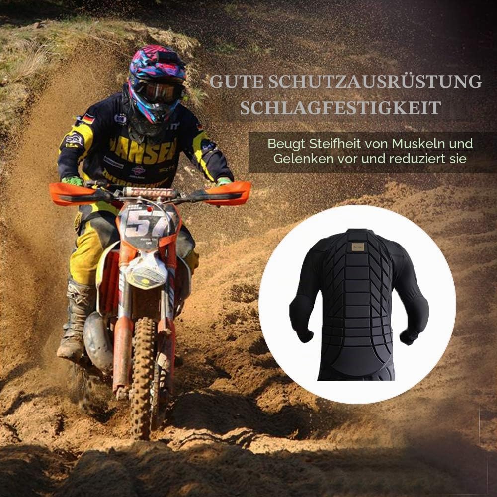 BenKen Ultra Leichter Schutzausrüstung Ski Körper Panzer Rücken Protektor, Außen- Sports Antikollision Backprotector Protektorenjacke für Snowboard Skaten MTB Motorrad Motocross