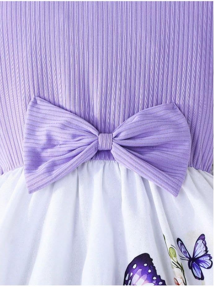 Image of Summer Dress for Baby Girl /Frocks for Baby Girl /Baby Frocks Girl Poly Rayon /Casual Dress Short Flutter Sleeve