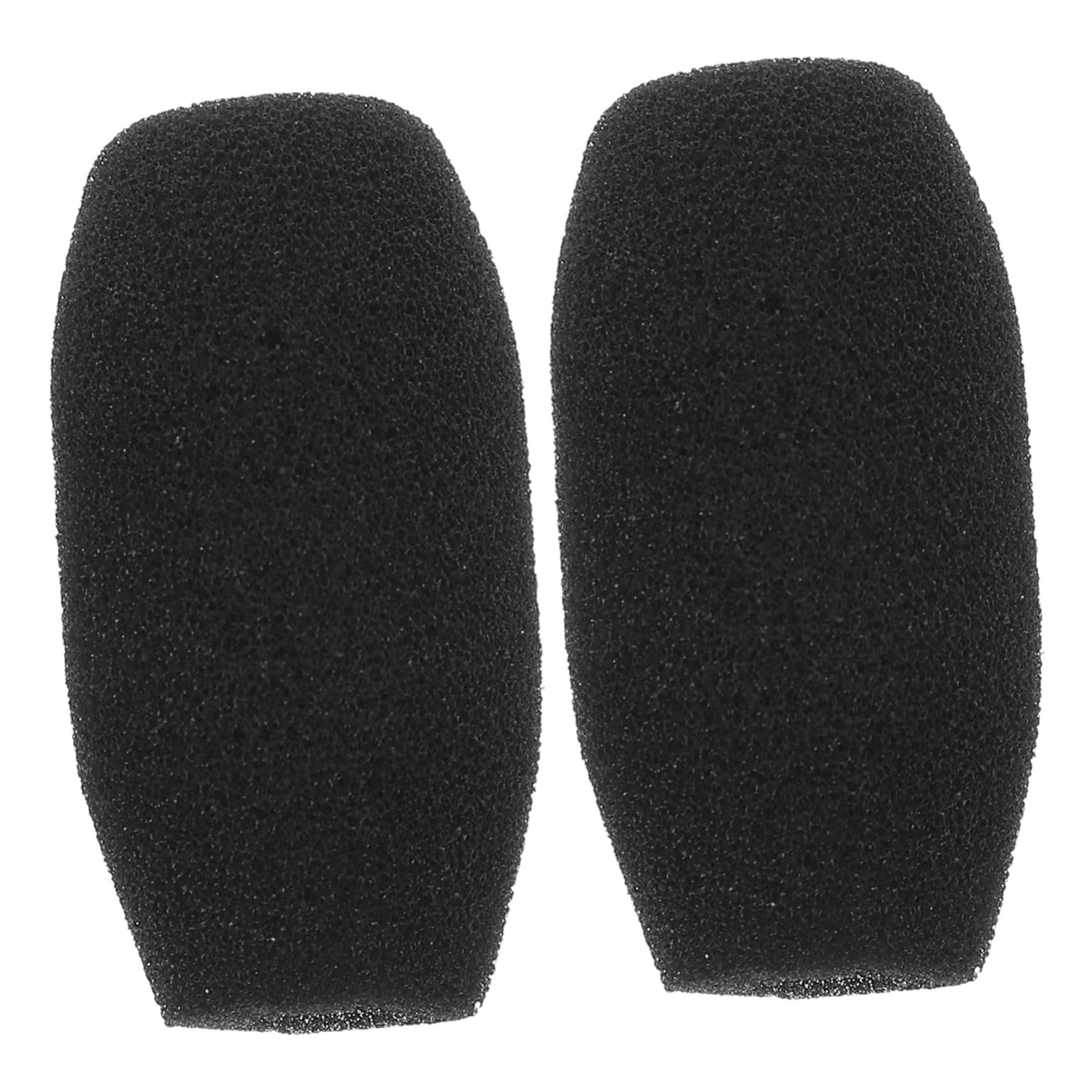 BESPORTBLE 2Pcs Lapel Microphone Covers Soft Sponge Windscreen Noise Reduction Protector for Headset Microphones Lightweight and Easy to Install Compatible with Various Lapel Styles