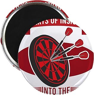 CafePress Dart Player Funny Darts Of Insight Unsuspe Magnets 2.25" Round Magnet, Refrigerator Magnet