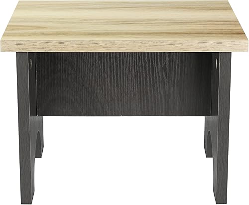 Miniatura 3 de Ouya Taburetes de madera para niños y adultos, capacidad de 500 libras, taburete de cocina y baño, taburete de un solo paso con almohadillas