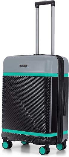 Provogue Linea Hard-Sided PP 65 Cm Trolley Bags for Travel Medium Size | Expandable Luggage Suitcase with 8 Wheels | TSA L...