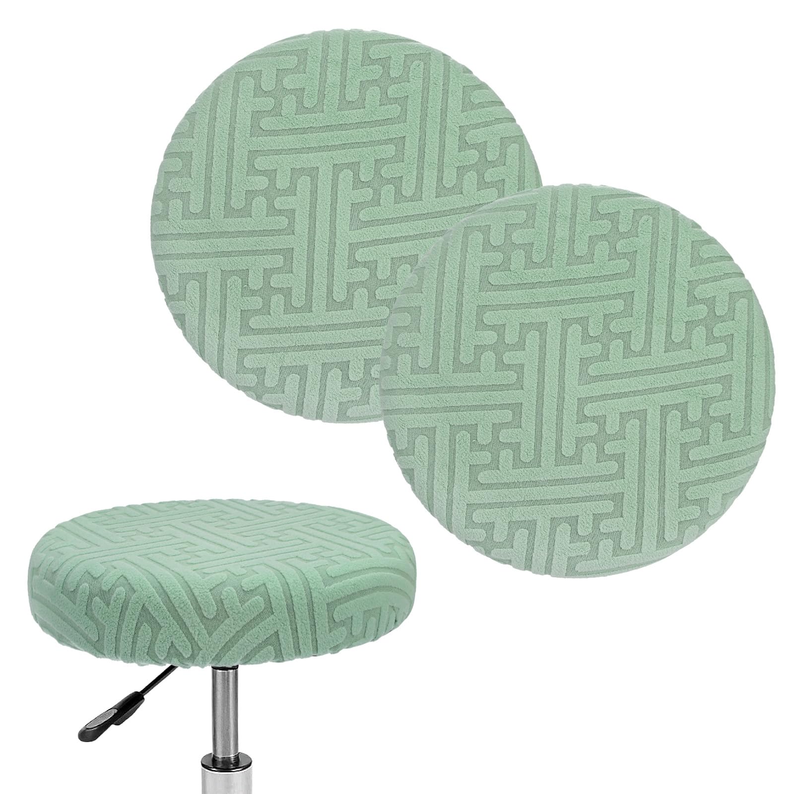 M METERXITY 2-Pack Bar Stool Covers Round