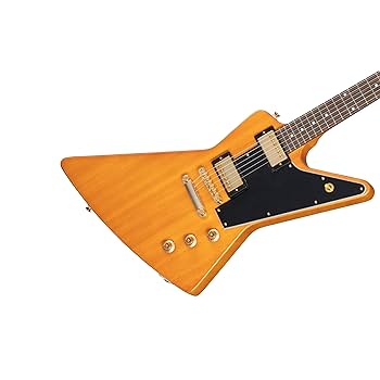 Amazon.com: Epiphone 1958 Explorer, Aged Natural with Black