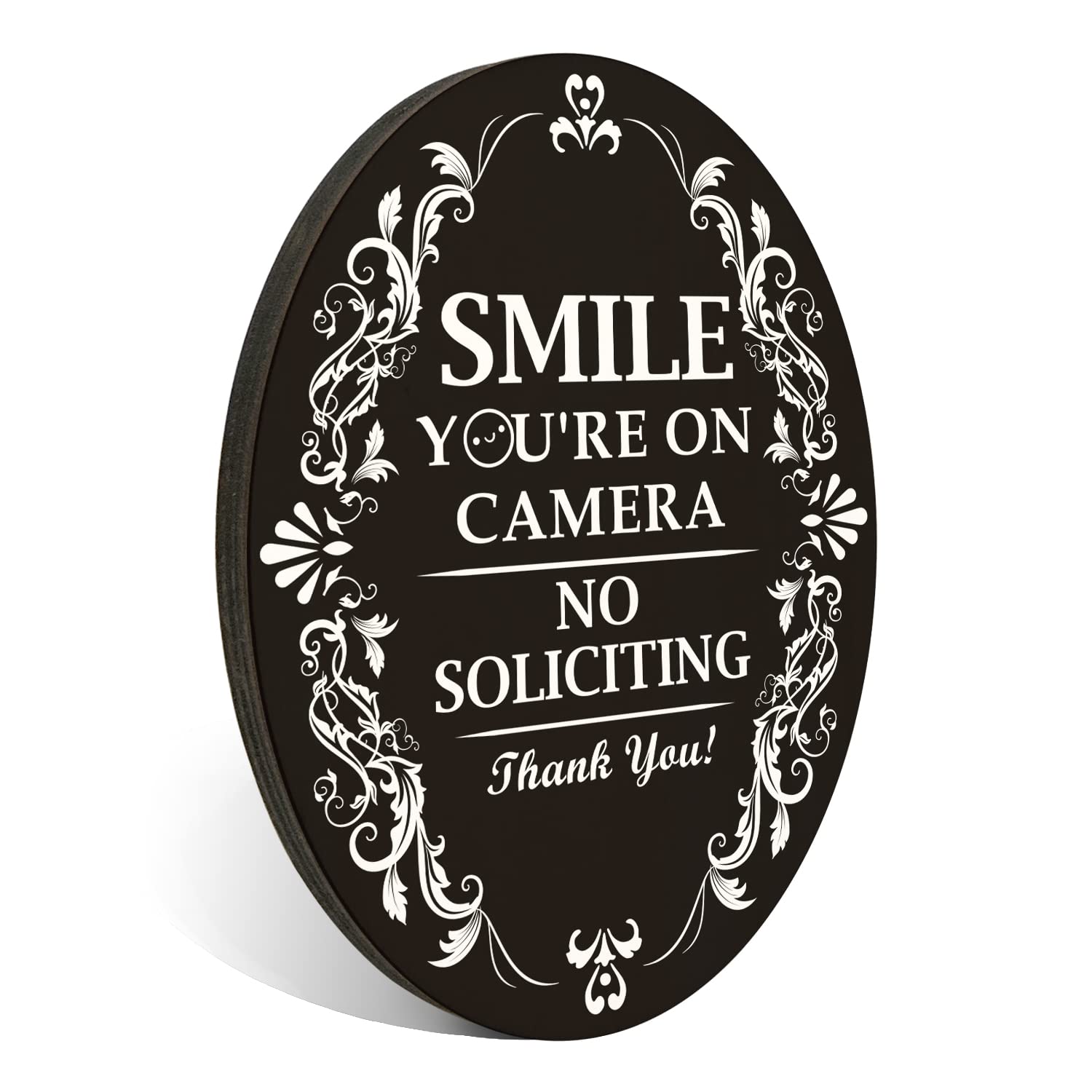 Snapklik.com : PMB001 No Soliciting Decorative Door Sign - Smile Youre ...