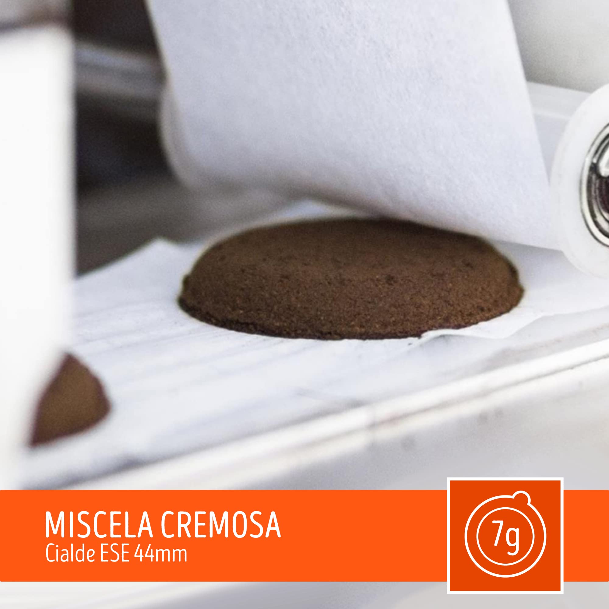 CAFFÈ TORALDO | Cialde ESE 44 | Caffè Selezionato, Tostato e Torrefatto in Italia | Eccellenza del Caffè Napoletano (900 Cialde, Miscela Cremosa)