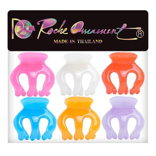Miniatura 5 de RC ROCHE ORNAMENT 6 piezas de pelo de calabaza para mujer, seguro y antideslizante, pinzas de plástico fuerte, duradero, cómodo, accesorio de