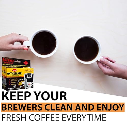 Miniatura 7 de Cápsulas de limpieza compatibles con K-Cup 2.0 Keurig, quitamanchas, biodegradables, no tóxicas, 6 tazas por paquete.