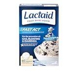 Lactaid Fast Act Lactose Intolerance Relief Chewables with Natural Lactase Enzyme to Prevent Gas, Bloating & Diarrhea Due to Lactose Sensitivity, On-the-Go, Vanilla Twist Flavor, 60 x 1 ct