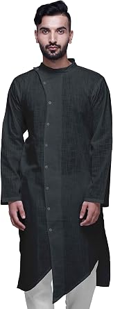 Atasi Two Long Button Down Kurta for Boys Solid Festive Clothing Ethnic Mens Wear