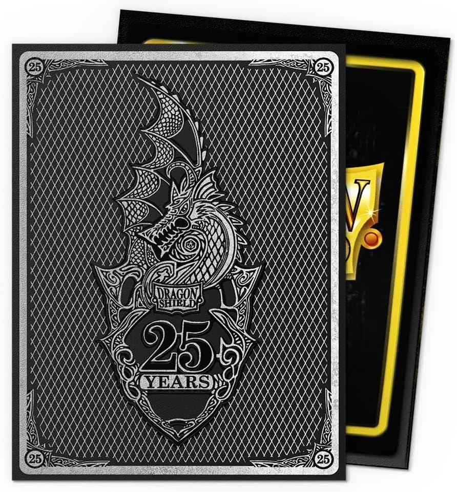 Dragon Shield | Matte Art Sleeves | 25th Anniversary | 100 CT - Smooth & Tough Premium TCG Sleeves | Compatible with Pokemon, One Piece & Magic the Gathering