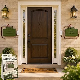 Prank Doorbell Sign Decoration Joke Gag Pranks Gift Front Toward Enemy Fake Mine with Fake Bomb Fuse Prop Do Not Disturb Doorbell Button No Soliciting Sign Gag Style Outdoor Wall Decor