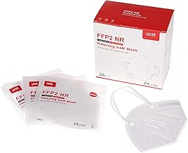 UK58 FFP2 Maske 20 Stück | 5-lagiger medizinischer Mundschutz | Atemschutzmasken CE 2163 Zertifiziert | Staubschutzmasken ...