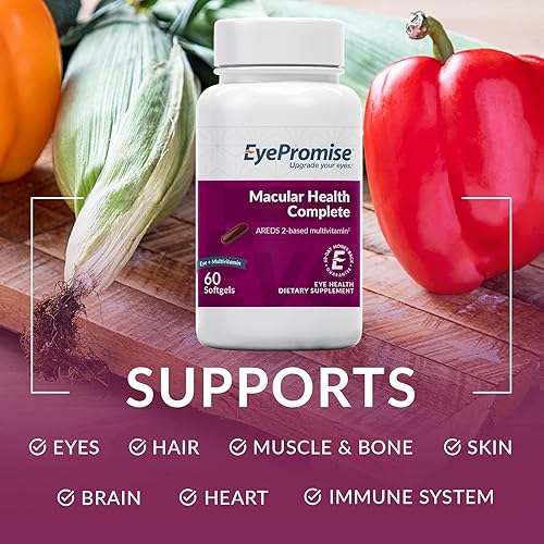 Miniatura 6 de EyePromise Macular Health Complete | 2 multivitaminas de cápsulas blandas con soporte completo para el cuidado de los ojos | 10 mg de luteína y
