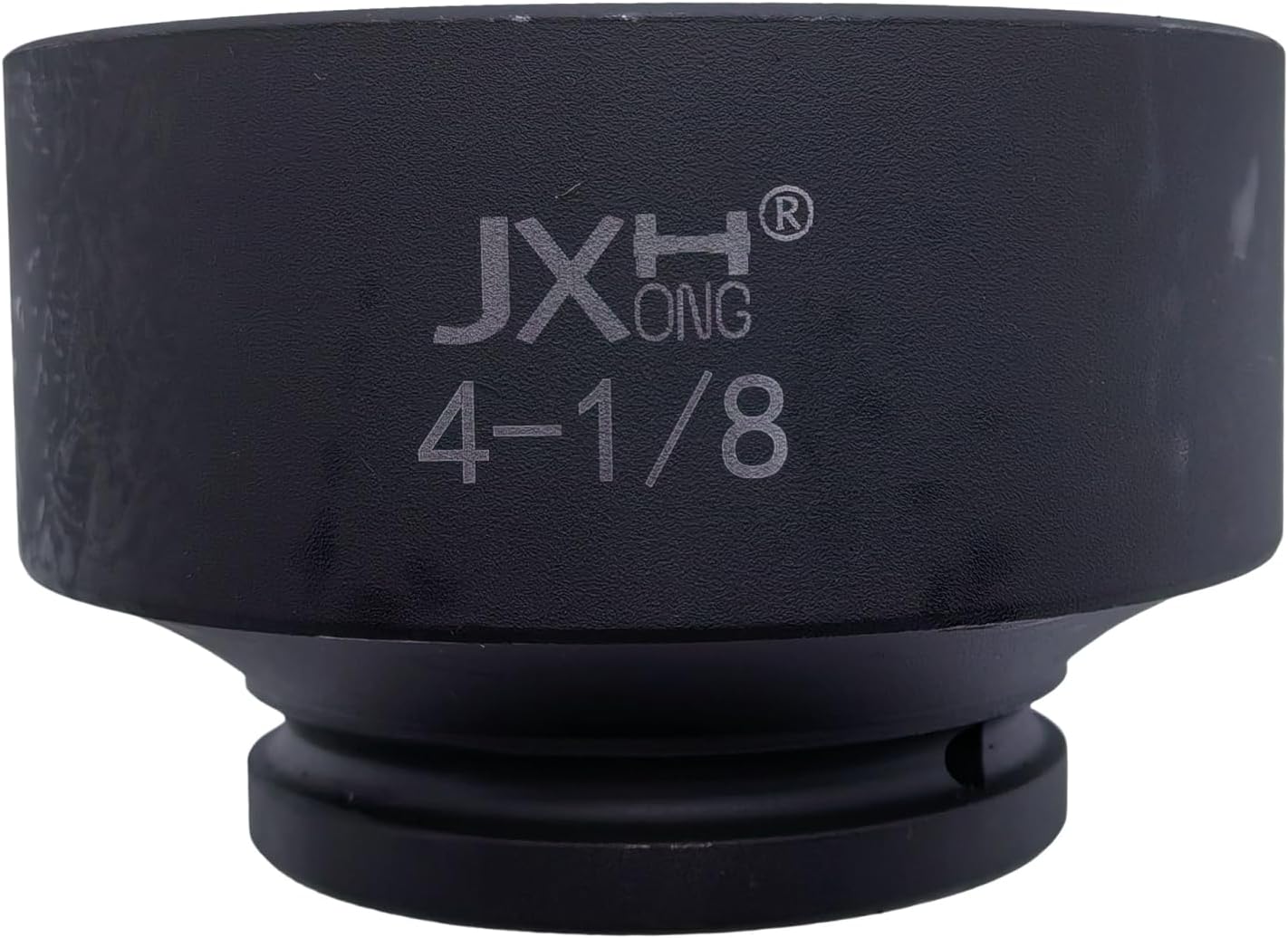 1" Drive 4-1/8" Jumbo Shallow Impact Socket, 6-Point, Heat Treated Cr-Mo Alloy Steel