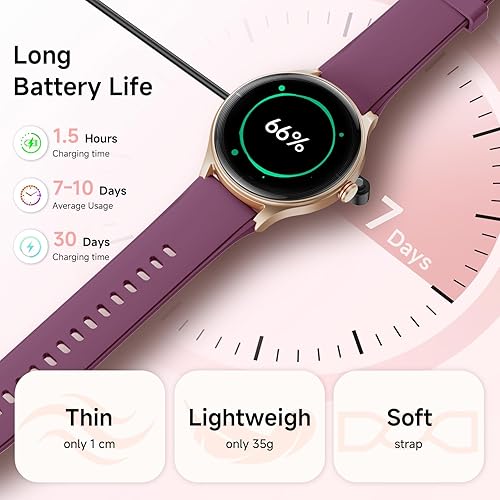 Miniatura 7 de Reloj inteligente para mujer, reloj inteligente AMOLED con pantalla táctil de 1.57 pulgadas para iPhone y Android, reloj inteligente con monitor de