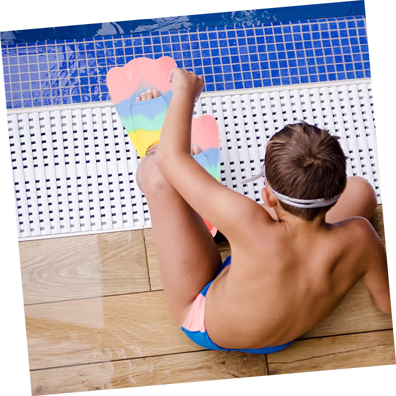 Aletas de Natación Flexibles de para Aletas Cortas Portátiles para Entrenamiento de Buceo y Natación Diseño Ergonómico Forma de Abanico Material y Cómodo
