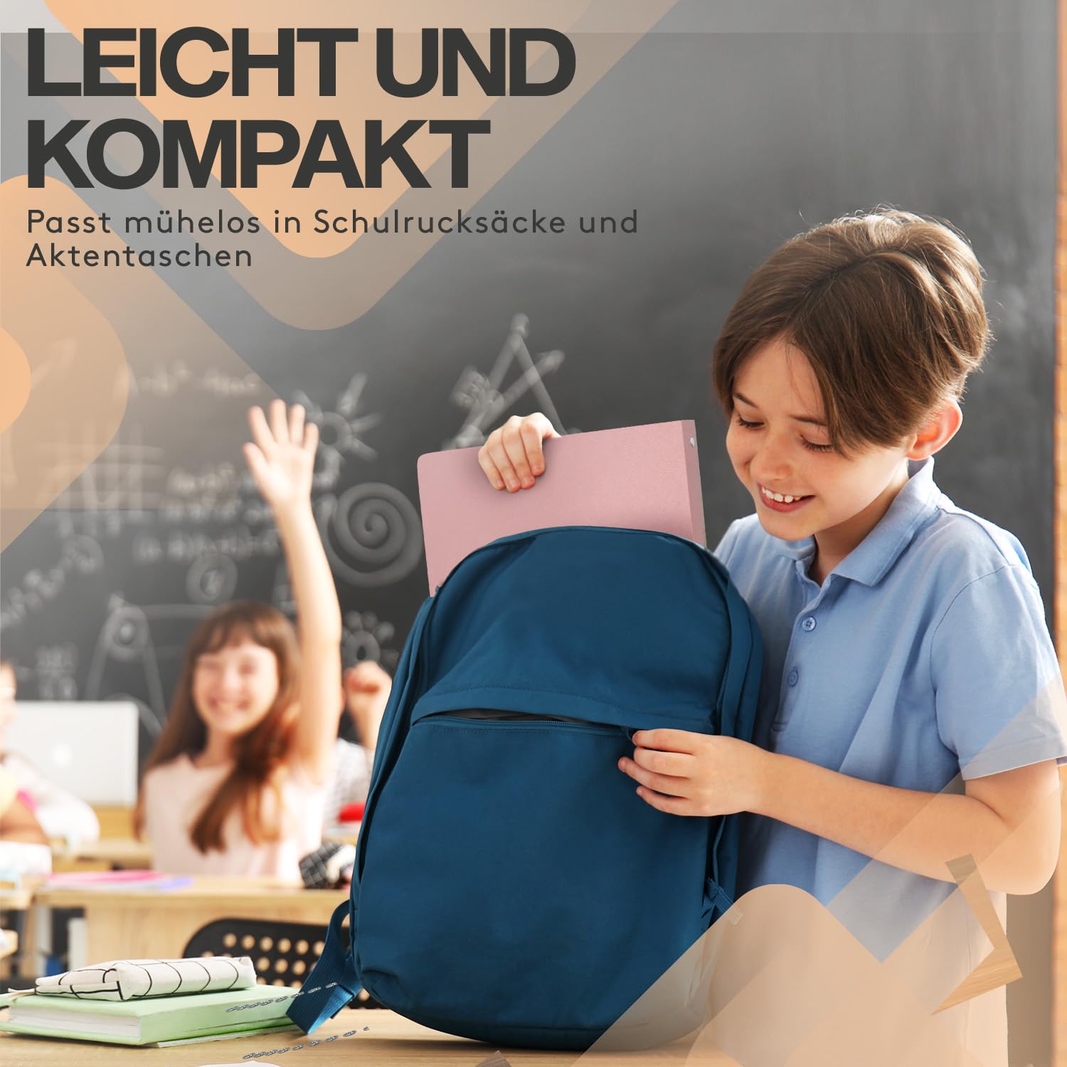 ACROPAQ - 12 x Ringbuch A4 | 4 Ringen | Mit Rückenetiketten, Rückenbreite 2,5 cm, Erde, Natur Farbkollektion - Ringhefter, Ringordner, Ordner A4 Schmal, Ringmappe A4, Schulordner